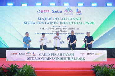 S P Setia breaks ground on 509-acre Setia Fontaines Industrial Park in Penang, seals green energy and affordable housing deals